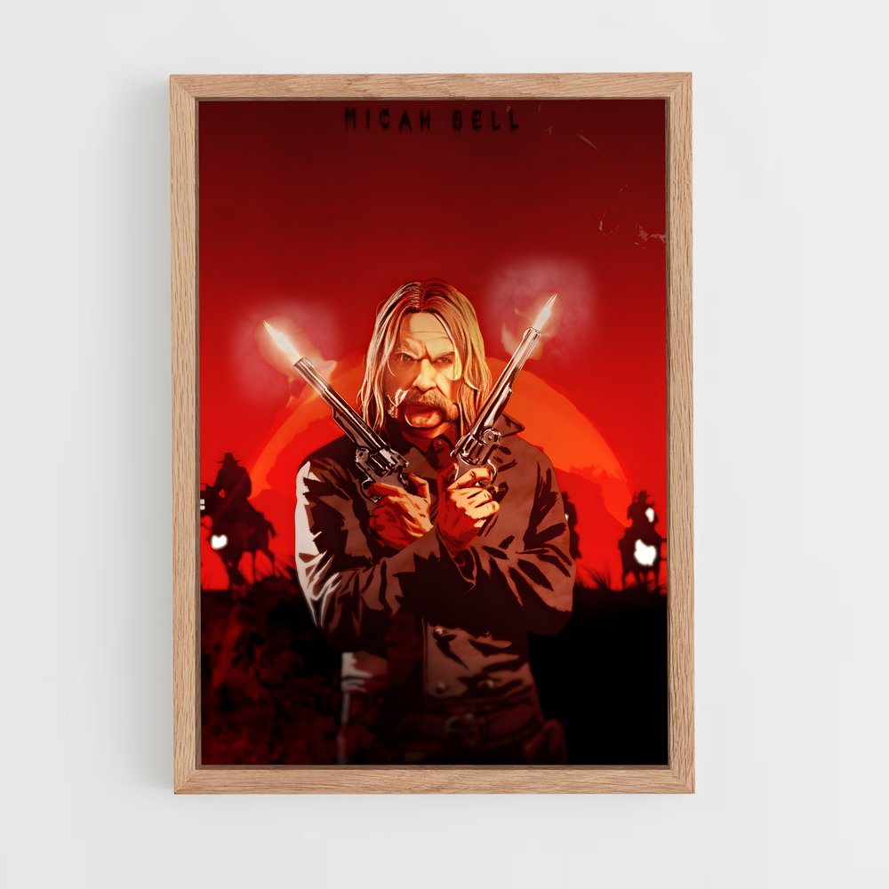 Poster Red Rumble – affiche Red Dead Redemption (vue 4)